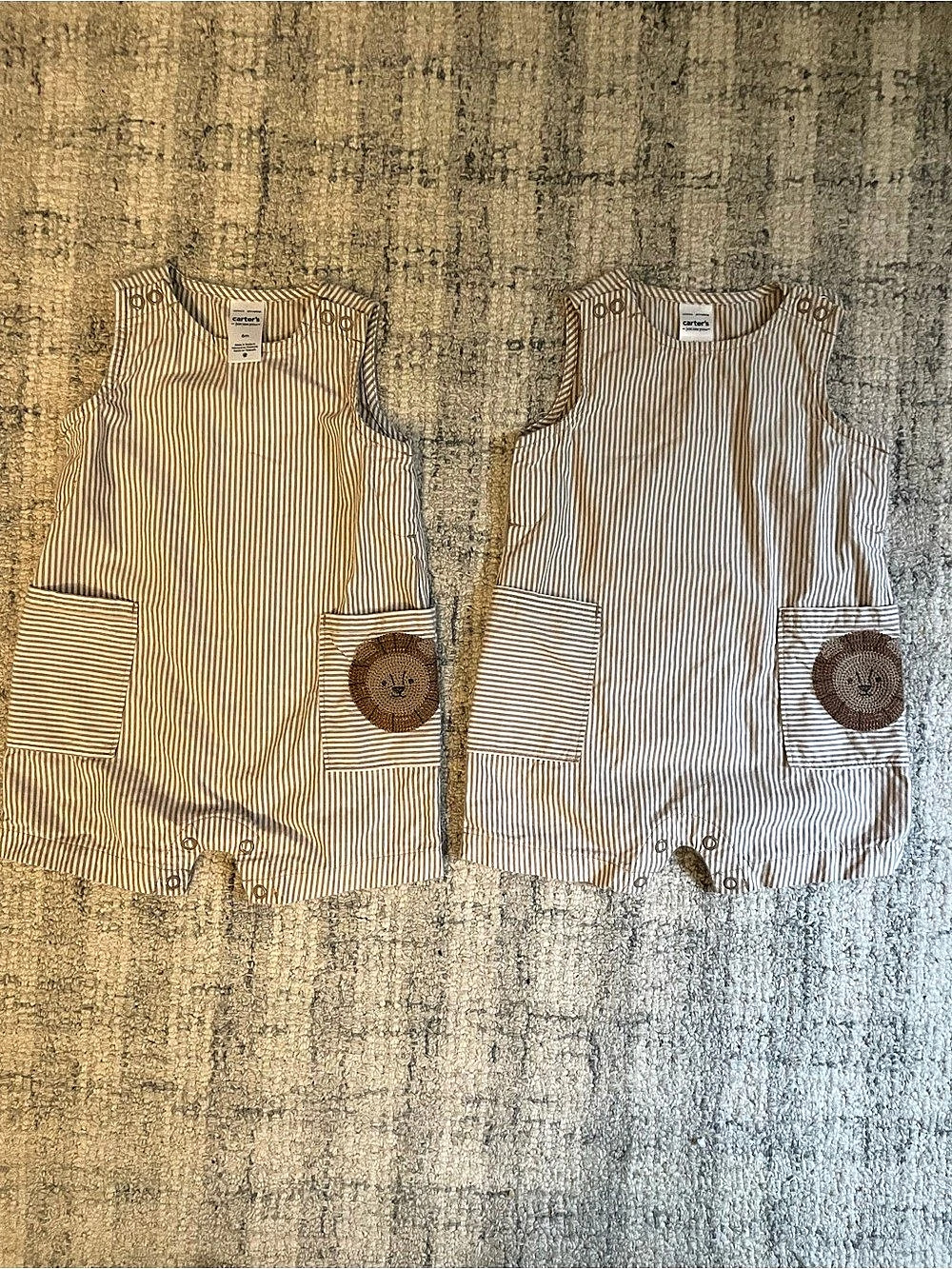 Carter's Baby Boy Lion Striped Romper